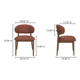 Modern European furniture - Curved Back Padded Dining Chair - www.oroa.com