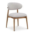 Modern European furniture - White Padded Dining Chair - www.oroa.com