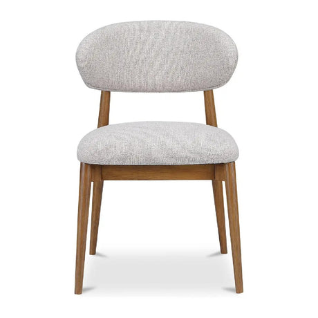 Modern European furniture - White Padded Dining Chair - www.oroa.com