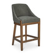 Modern European furniture - Green Curved Counter Stool - www.oroa.com