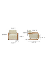 Modern European furniture - Oak Framed Lounge Chair - www.oroa.com