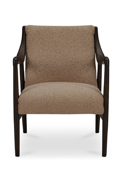 Modern European furniture - Beige Shearling Accent Chair - www.oroa.com