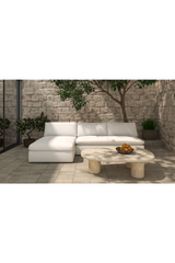 Modern European furniture - 2-Piece White Outdoor Modular Sofa - www.oroa.com