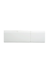 Modern European furniture - 2-Piece White Outdoor Modular Sofa - www.oroa.com