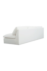Modern European furniture - 2-Piece White Outdoor Modular Sofa - www.oroa.com