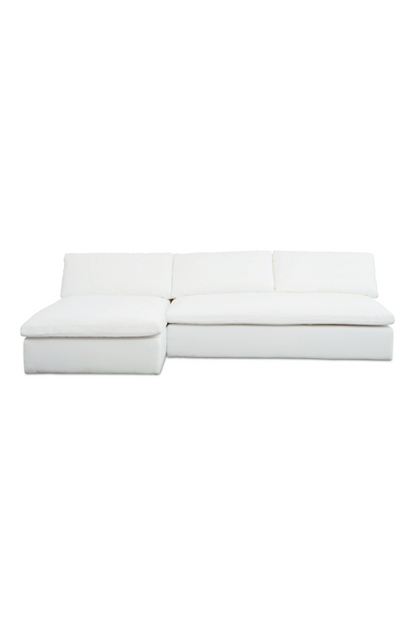 Modern European furniture - 2-Piece White Outdoor Modular Sofa - www.oroa.com