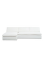Modern European furniture - 2-Piece White Outdoor Modular Sofa - www.oroa.com