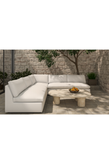 Modern European furniture - 5-Piece White Outdoor Modular Sofa - www.oroa.com