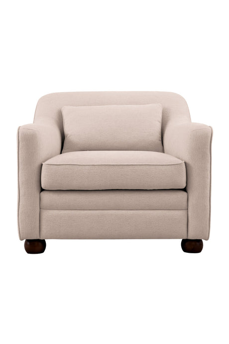 Modern European furniture - Cushioned Fabric Accent Chair - www.oroa.com