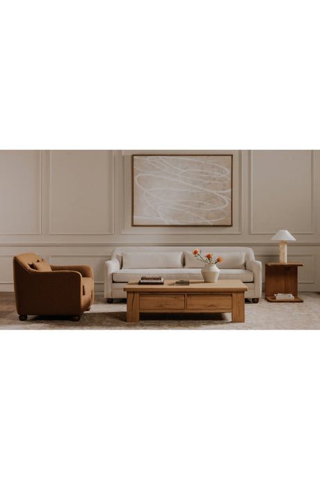 Modern European furniture - Cushioned Fabric Sofa - www.oroa.com