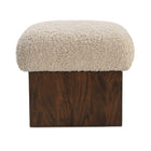Mango Wood Base Ottoman | Novi Living Serge