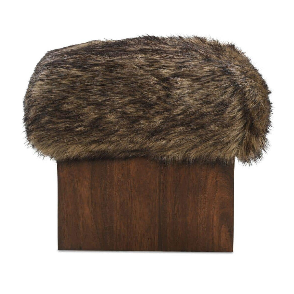 Mango Wood Base Ottoman | Novi Living Serge