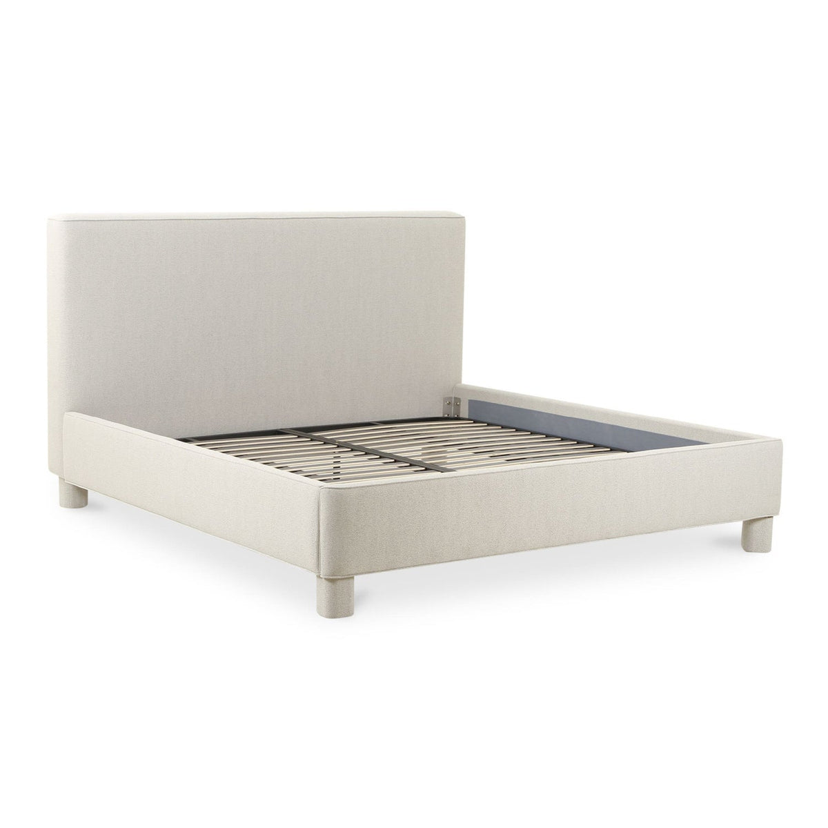 Modern European furniture - Gray Minimalist Bed - www.oroa.com