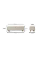 Modern European furniture - Upholstered Storage Bench - www.oroa.com
