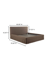 Modern European furniture - Box Pleated Bed - www.oroa.com