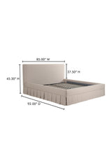 Modern European furniture - Box Pleated Bed - www.oroa.com