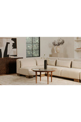 Modern European furniture - Cream Fabric Slipper Chair - www.oroa.com