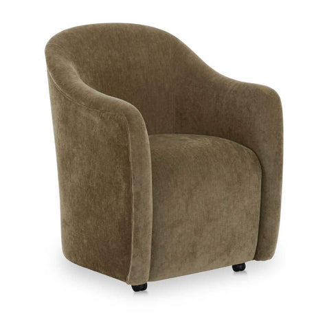 Barrel-Inspired Rolling Dining Chair | Novi Living Drava