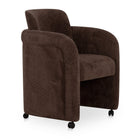 Modern European furniture - Curved Frame Rolling Dining Chair - www.oroa.com
