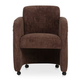 Modern European furniture - Curved Frame Rolling Dining Chair - www.oroa.com
