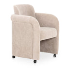 Modern European furniture - Curved Frame Rolling Dining Chair - www.oroa.com