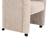 Modern European furniture - Curved Frame Rolling Dining Chair - www.oroa.com