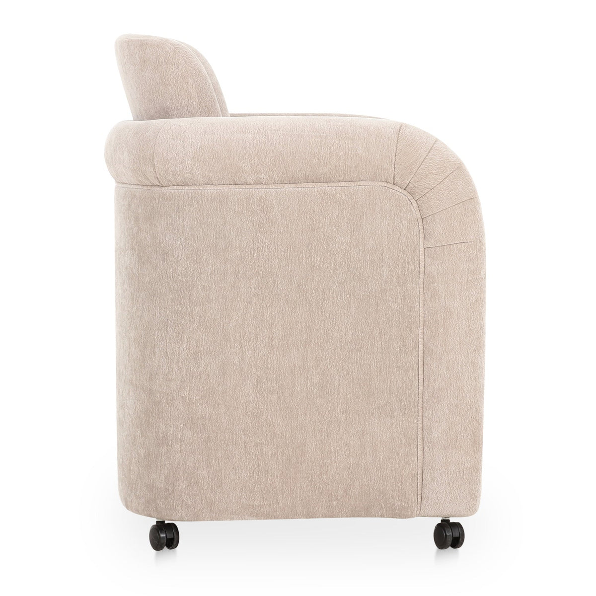 Modern European furniture - Curved Frame Rolling Dining Chair - www.oroa.com