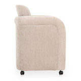 Modern European furniture - Curved Frame Rolling Dining Chair - www.oroa.com