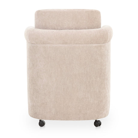 Modern European furniture - Curved Frame Rolling Dining Chair - www.oroa.com