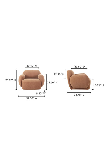 Modern European furniture - Modern Minimalist Lounge Chair - www.oroa.com