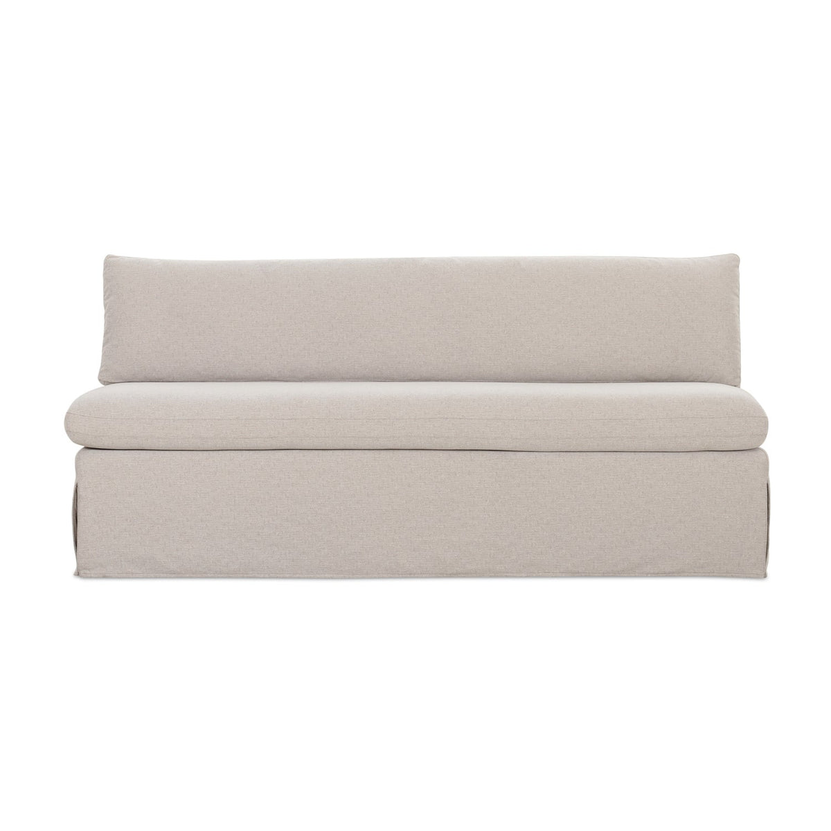 Modern European furniture - Beige Dining Bench Slipcover - www.oroa.com