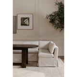 Modern European furniture - Beige Dining Bench Slipcover - www.oroa.com