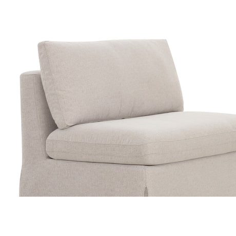 Modern European furniture - Beige Dining Chair and Half Slipcover - www.oroa.com