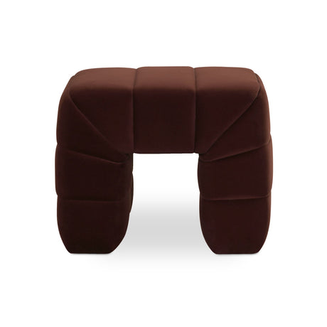 Modern European furniture - Wide Channel Detail Stool - www.oroa.com