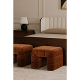 Modern European furniture - Wide Channel Detail Stool - www.oroa.com