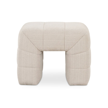 Modern European furniture - Wide Channel Detail Stool - www.oroa.com