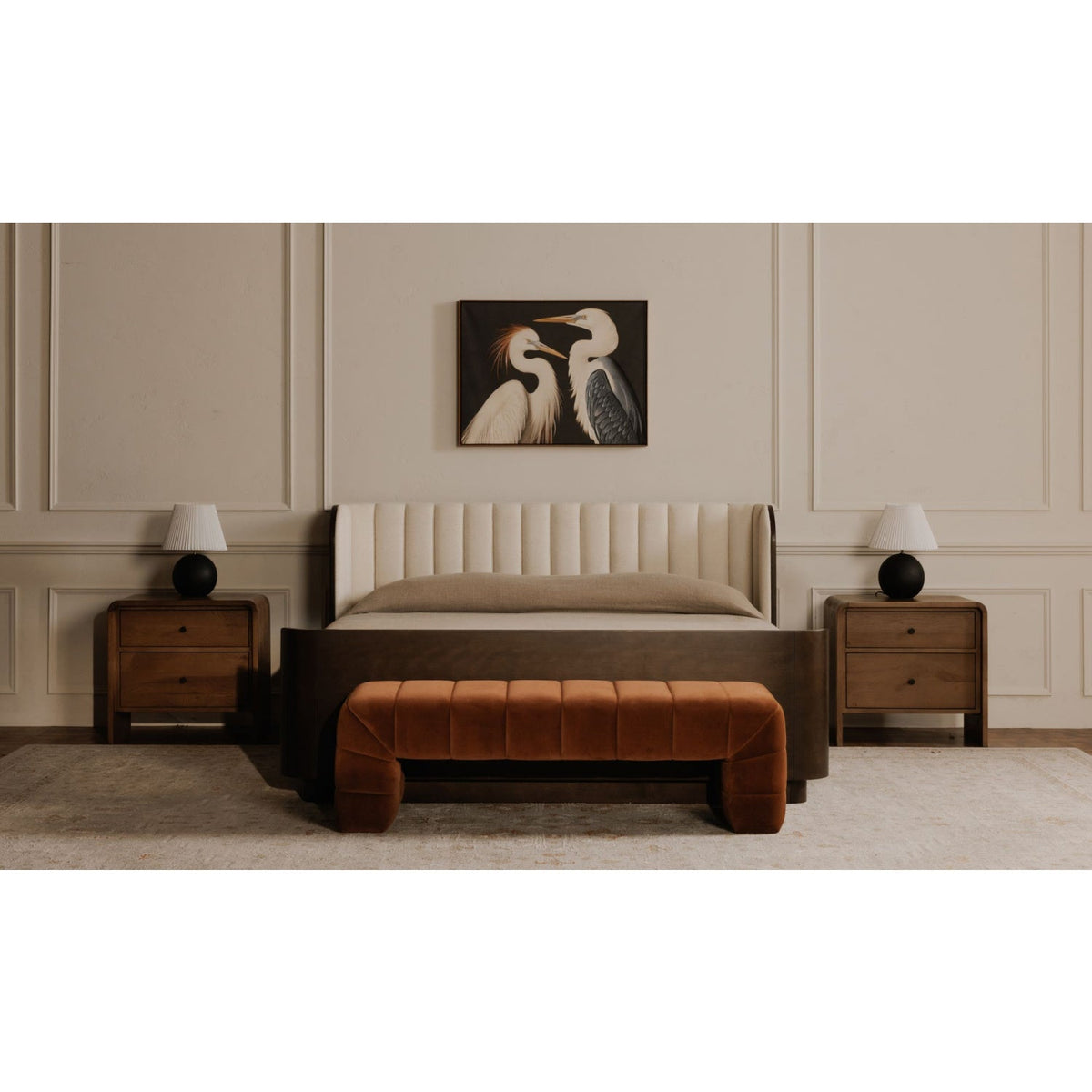 Channel Upholstered Bench | Novi Living Verity - www.oroa.com