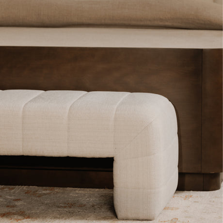 Channel Upholstered Bench | Novi Living Verity - www.oroa.com
