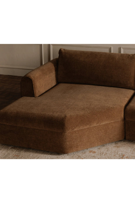 Modern European furniture - Weave Fabric Sectional Sofa - www.oroa.com