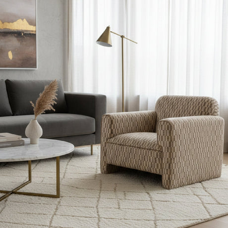 Modern European furniture - Rolled-Arm Accent Chair - www.oroa.com
