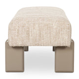 Modern European furniture - Textured Fabric Bench - www.oroa.com