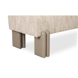 Modern European furniture - Textured Fabric Bench - www.oroa.com