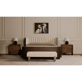 Modern European furniture - Textured Fabric Bench - www.oroa.com