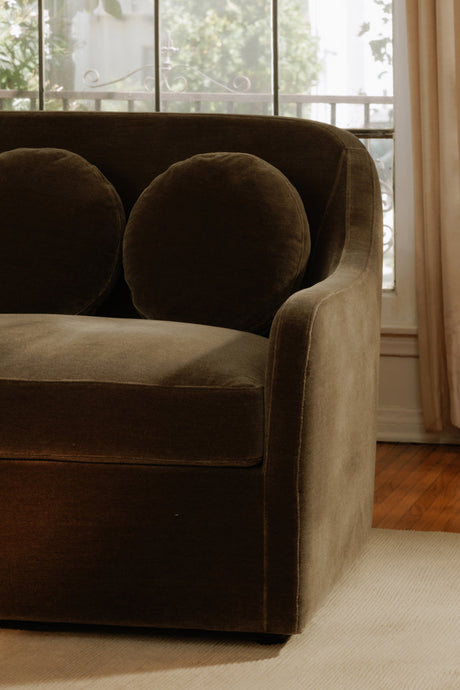 Modern European furniture - Curved Back Upholstered Sofa - www.oroa.com