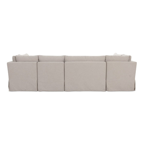 Modern European furniture - Beige U-Shaped Dining Banquette Slipcover XS - www.oroa.com