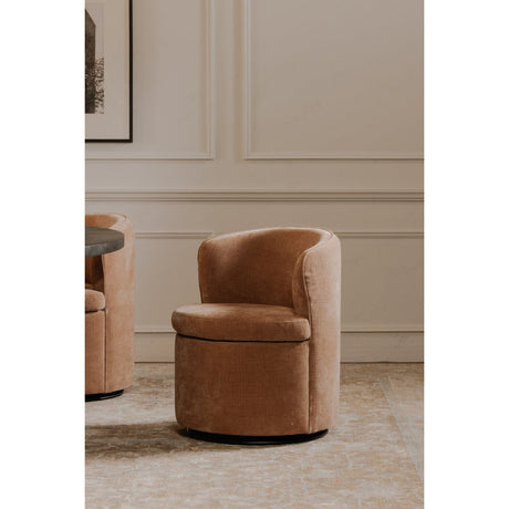 Modern European furniture - Upholstered Swivel Dining Chair - www.oroa.com