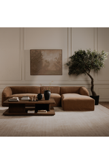 Modern European furniture - Brown Modular Sofa - www.oroa.com