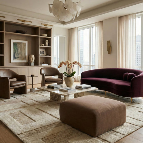 Modern European furniture - minimalist white curved sofa - www.oroa.com