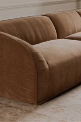 Modern European furniture - Brown Modular Sofa - www.oroa.com