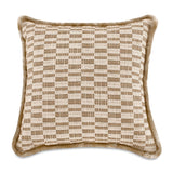 Modern European furniture - Geometric Print Fringed Cushion - www.oroa.com